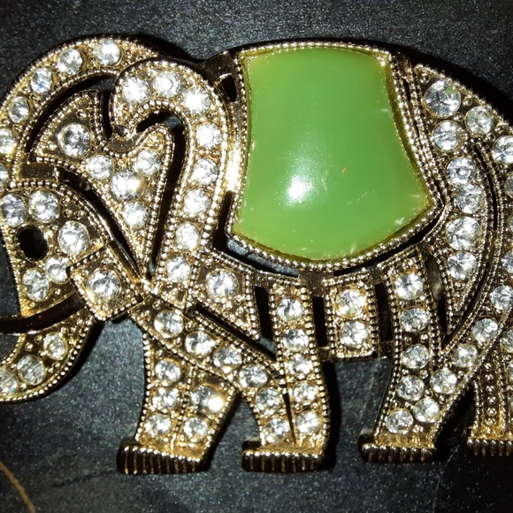 NEW MONET SIGNED ELEPHANT BLING BROACH - Picture 14 of 15